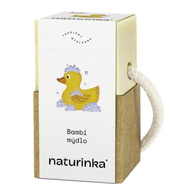 Přírodní tuhé mýdlo pro děti Bambi 210g Naturinka - expirace