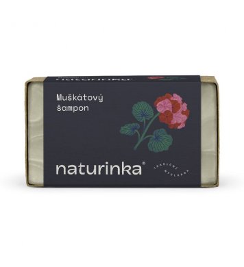 Přírodní tuhý muškátový šampon 110g Naturinka