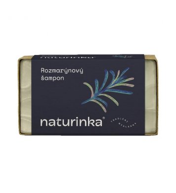 Přírodní tuhý rozmarýnový šampon 110g Naturinka - sleva