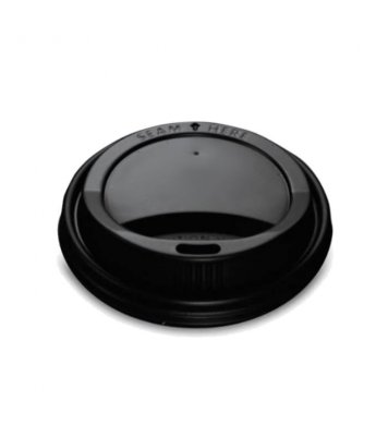 PS Černé víčko pro kelímky 300-600ml (100ks)