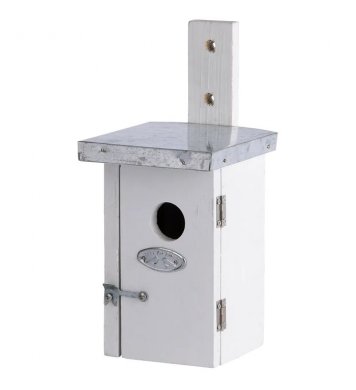 Ptačí budka pro střízlíky - otvor 3cm - bílá Esschert Design