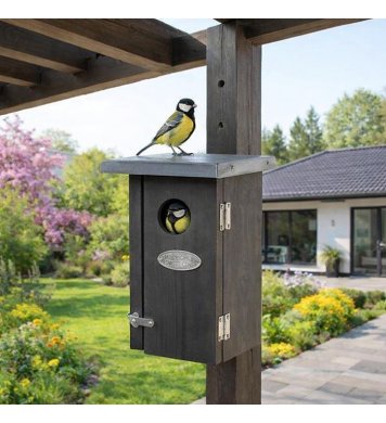 Ptačí budka pro střízlíky - otvor 3cm - šedá Esschert Design ptáci