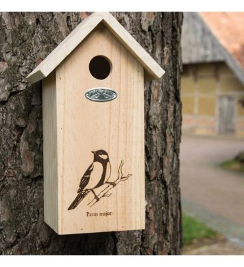 Ptačí budka sýkorník s koňadrou otvor 3,2cm