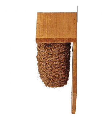 Ptačí budka z kokosových vláken s dřevěnou stříškou Esschert Design 3