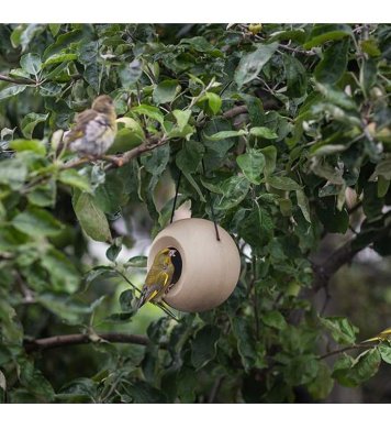 Ptačí keramické krmítko Lisa - Béžová zelená domácnost com