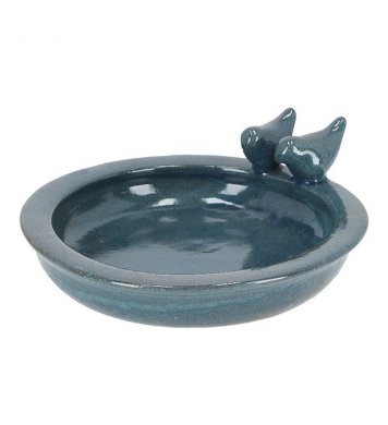 Ptačí keramické pítko 30,7cm - modré Esschert Design