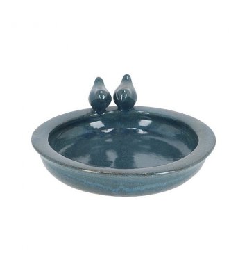 Ptačí keramické pítko 30,7cm - modré Esschert Design 5