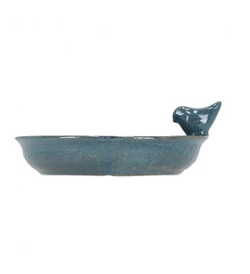 Ptačí keramické pítko 30,7cm - modré Esschert Design 4