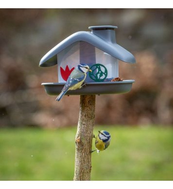 české Ptačí krmítko Domek - antracit Plastia