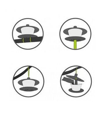 uchycení Ptačí krmítko Finch - vínová Plastia