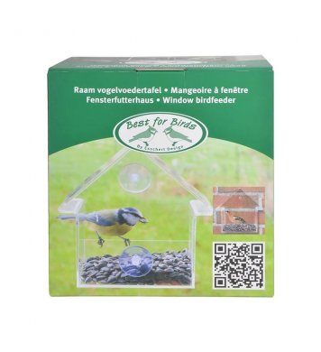Ptačí krmítko na okno s přísavkami Esschert Design 4