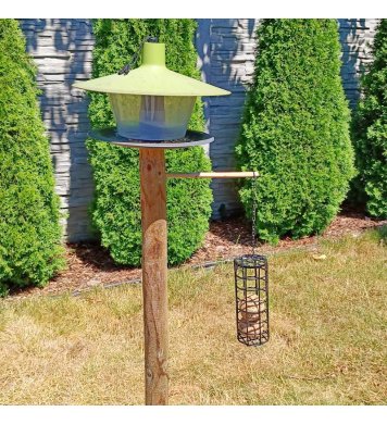 Závěsné krmítko drátové na lojovou kouli bez síťky