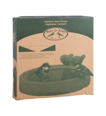 Ptačí pítko betonové 29cm se schůdky Esschert Design 3
