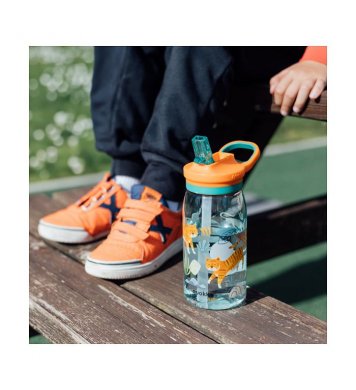 Quokka Dětská tritanová láhev s pítkem 580ml - džungle