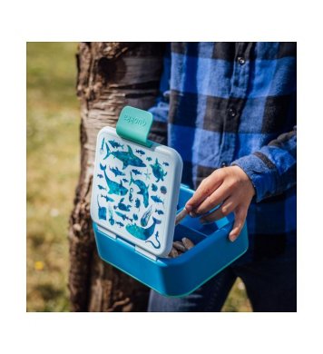 Quokka Dětský svačinový box 1l - moře