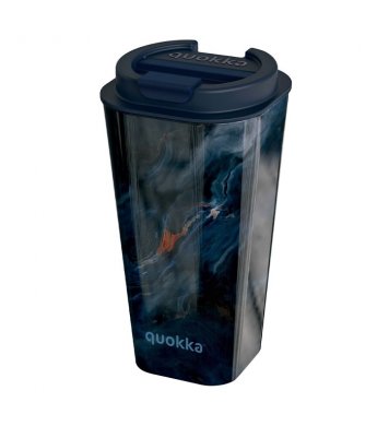Quokka Dvoustěnný hrnek na kávu 450ml - dark stone