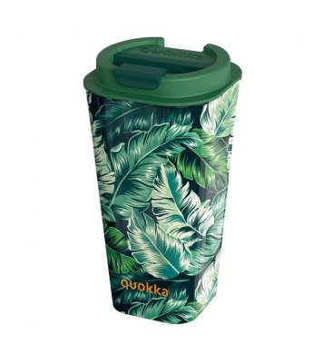 Quokka Dvoustěnný hrnek na kávu 450ml - jungle