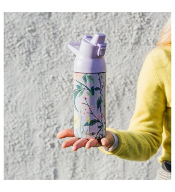 Quokka Nerezová láhev s pítkem Tide 700ml - botanic