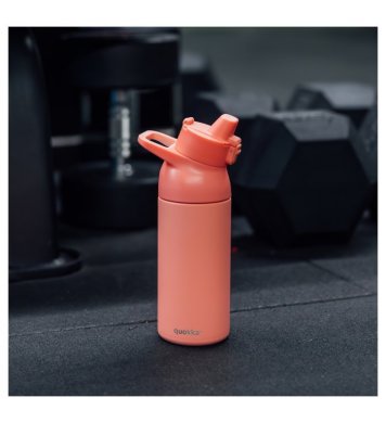 Quokka Nerezová láhev s pítkem Tide 700ml - broskvová