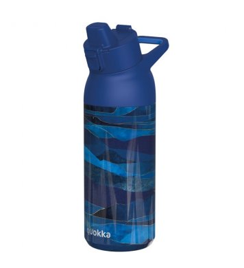 Quokka Nerezová láhev s pítkem Tide 700ml - oil mountains