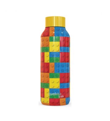 Quokka Nerezová láhev Solid Kids 510ml - color bricks