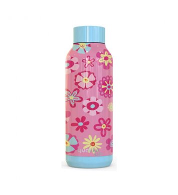 Quokka Nerezová láhev Solid Kids 510ml - flowers
