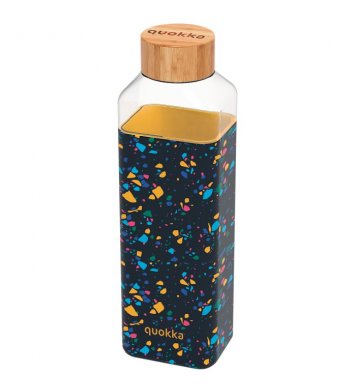 Quokka Skleněná láhev na vodu Storm 700ml - terrazzo
