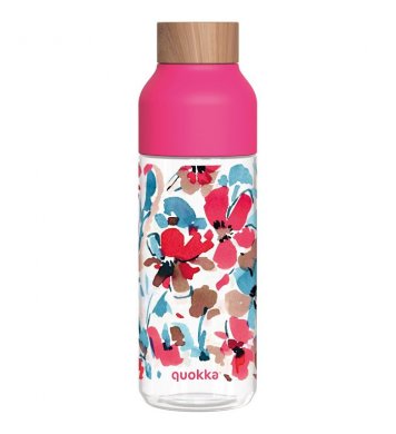 Quokka Tritanová láhev Ice 720ml - red flowers