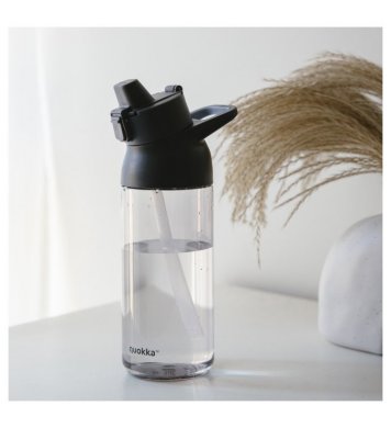 Quokka Tritanová láhev s pítkem Swift 785ml - černá