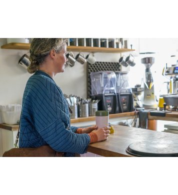 rCUP Kelímek 227ml - černá, žlutá circular cup 12