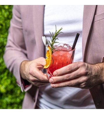 Refork celý karton černá brčka 0,6cm délka 20cm Gastro