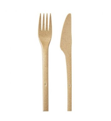 Refork EKO vidlička a nůž z bio materiálu 17cm (50ks)