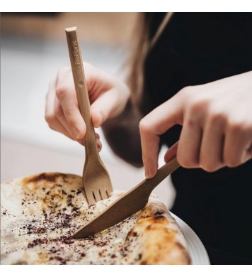 Refork EKO vidlička a nůž z bio materiálu 17cm (50ks) 1