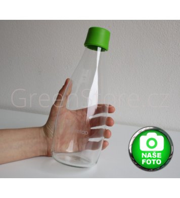 Designová skleněná láhev na vodu ReTap