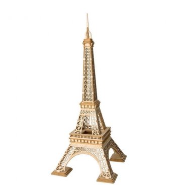 RoboTime Dřevěné 3D puzzle Eiffelova věž