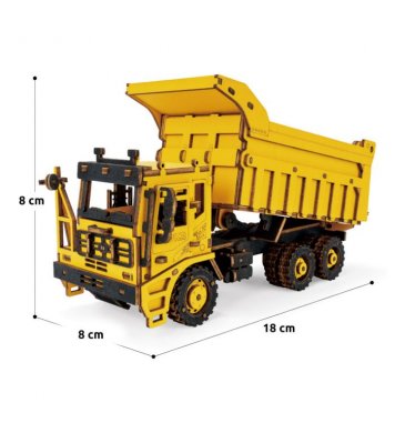 RoboTime Dřevěné 3D puzzle Nákladní auto