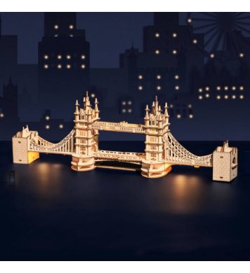 Robotime Tower Bridge dřevěné 3D puzzle