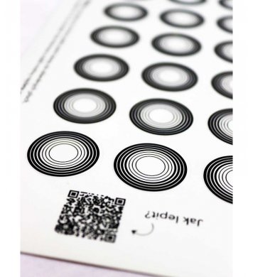 nálepky na sklo proti narážení ptáku černé kolečka