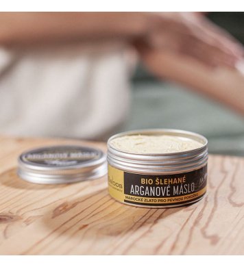 Šlehané bio arganové máslo 150ml Saloos český