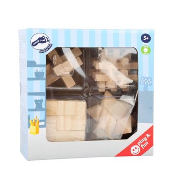 Small Foot Dřevěné hlavolamy set 4 ks