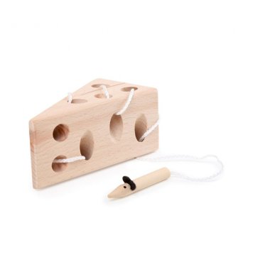 Small Foot Hra na provlékání - Sýr přírodní s myší