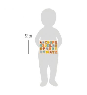 Small Foot Vkládací puzzle Safari abeceda