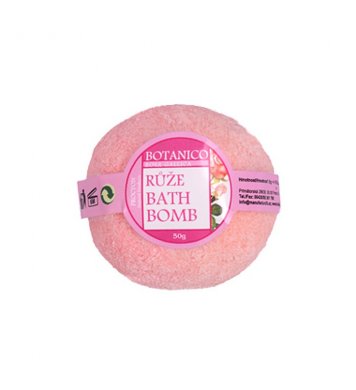 Šumivá bomba do koupele - růže 50g Botanico