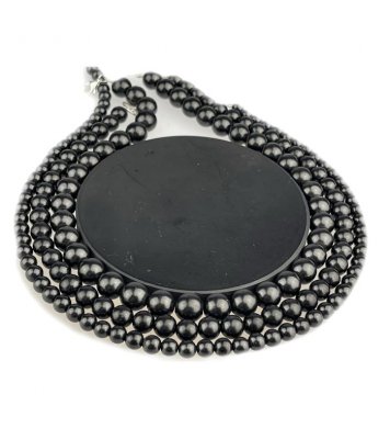 Šungitový náhrdelník délka 46cm (kuličky 6mm) prodej praha e-shop