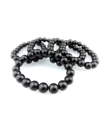 Šungitový náramek na gumičce - kuličky 10mm shungitestore