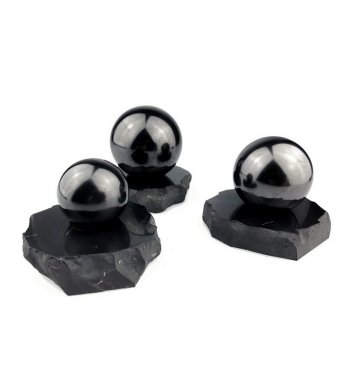 Šungitový podstavec pod kouli - střední na koule