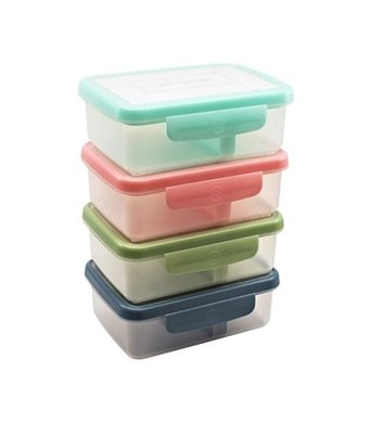 Svačinový box Zdravá sváča Scandi - šedomodrý RB Mědílek