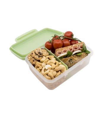 Svačinový box Zdravá sváča Scandi - olivový R B Mědílek 3