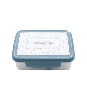 Svačinový box Zdravá sváča Scandi - šedomodrý R B Mědílek 3