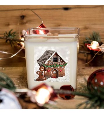 Vánoční svíčka ze sojového vosku 80ml - medový perníček Aromka